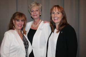 Mary Reynolds ,President , Anita Greeff, General Manager, Suzanne Finney, Immediate past President